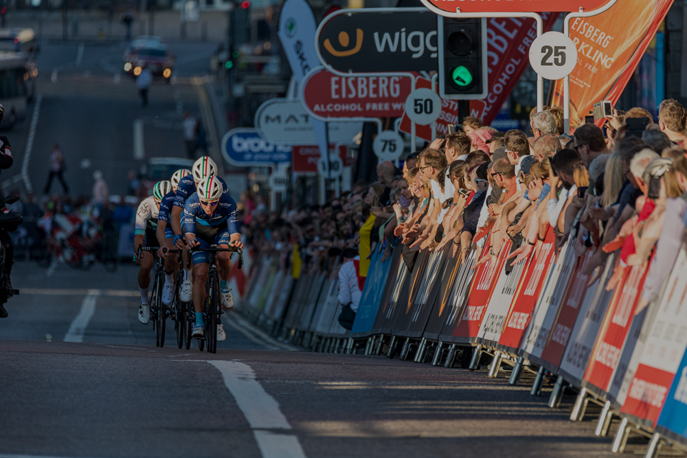 Cycle racing in City Centre